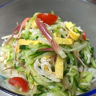 饂飩嫌いが適当に作ったサラダうどん